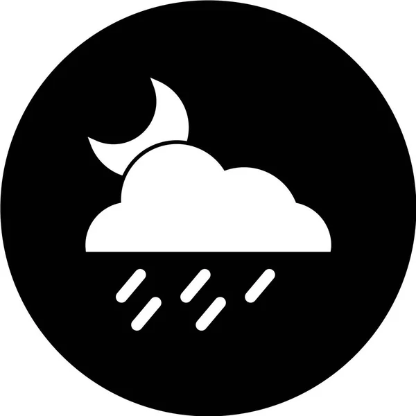 Wetter Wolken Symbol Vektorillustration — Stockvektor