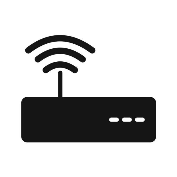 Icono Del Router Inalámbrico Ilustración Vectorial — Vector de stock