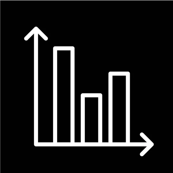 Diagramm Symbol Vektor Illustration — Stockvektor