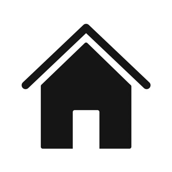Haus Sign Icon Auf Weißem Hintergrund Vektorillustration — Stockvektor