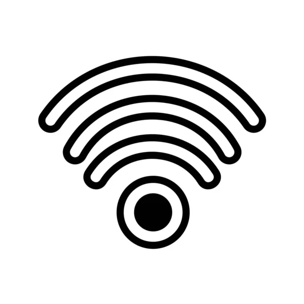 Icono Señal Wifi Ilustración Vectorial — Archivo Imágenes Vectoriales