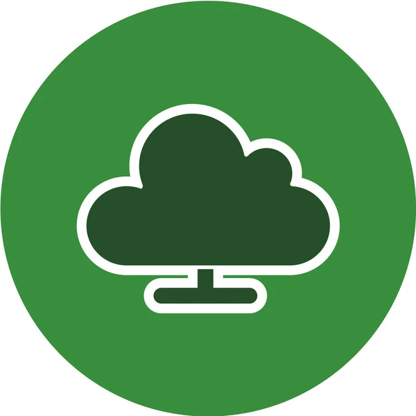 Cloud Computing Vector Icon — Vector de stoc