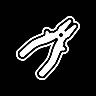  Moda Biçiminde Plier Simgesi İzole Arkaplan      