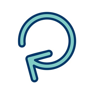 Mavi ve yeşil simgenin vektör illüstrasyonu