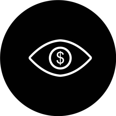 Göz simgesi vektör illüstrasyonu