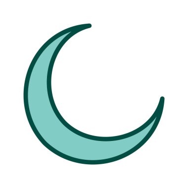 Moda Biçimli Yeni Ay Simgesi Ayrı Arka Gruplandırılmış