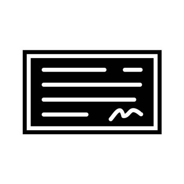 belge simgesi vektör illüstrasyonu