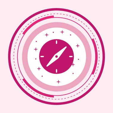 Pusula Simgesi Moda Biçimli Ayrı Arka Gruplandırılmış