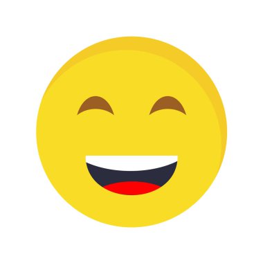 Moda Biçimli Emoji Simgesi İzole Arkaplan 