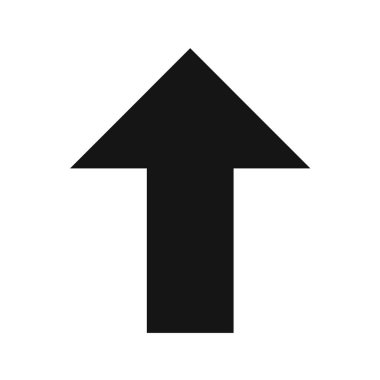 ok işareti simgesi, vektör çizimi