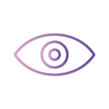 Göz simgesi vektör illüstrasyonu