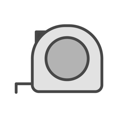 Teyp Simgesi Moda Biçimli İzole Arkaplan Ölçümü      