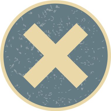 Bir haç ve artı işaretinin vektör gösterimi.