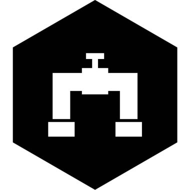 Moda Biçimli Boru Simgesi İzole Arkaplanı      