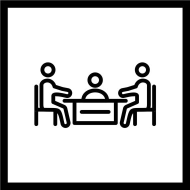 iş simgesi vektör illüstrasyonu