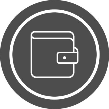 Cüzdan Simgesi Moda Biçimli Ayrı Arkaplan    