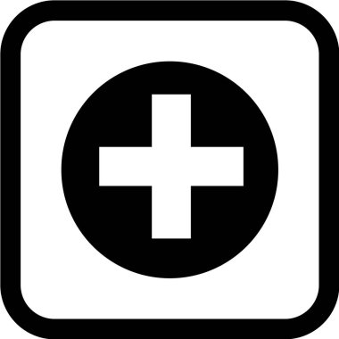 Siyah arkaplanda tıbbi simge