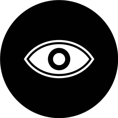 Göz simgesi vektör illüstrasyonu