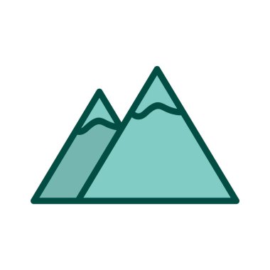 Dağlar Moda Biçiminde Ayrı Arkaplan