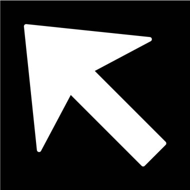 İmleç simgesi. İşaret sembolü. vektör illüstrasyonu