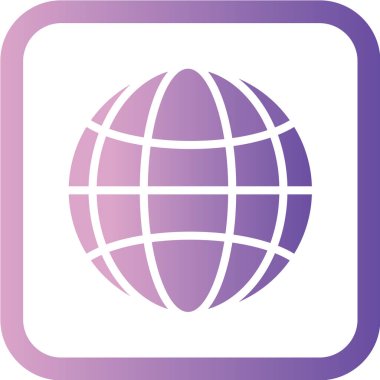 Pembe bir kürenin vektör illüstrasyonu