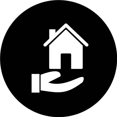 ev sigortası ikonu vektör illüstrasyonu