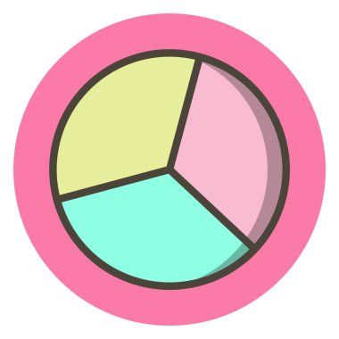 Pasta Çizelgesi Simgesi Moda Tarzı İzole Arkaplan      