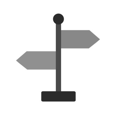 Yönlendirme Simgesi Moda Biçiminde İzole Arkaplan