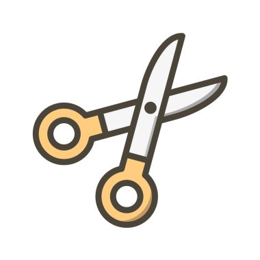 makas simgesi vektör illüstrasyonu