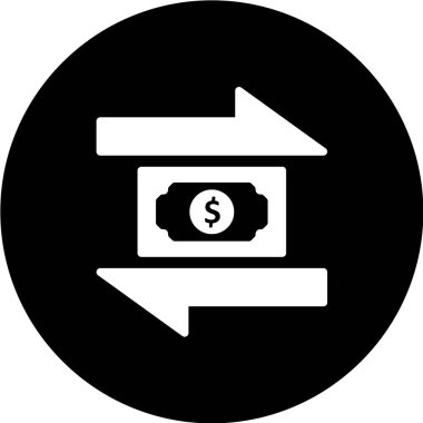 Dolar simgesi, vektör iilüstrasyonu