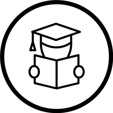 Eğitim simgesinin vektör illüstrasyonu