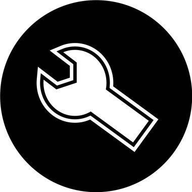 Anahtar vektör simgesi. Grafik ve web tasarımı için beyaz arkaplanda siyah illüstrasyon izole edildi.