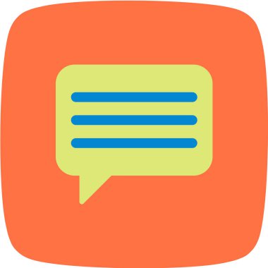 konuşma balonu simgesi, vektör illüstrasyonu