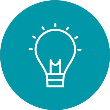 ampul simgesi, vektör illüstrasyonu