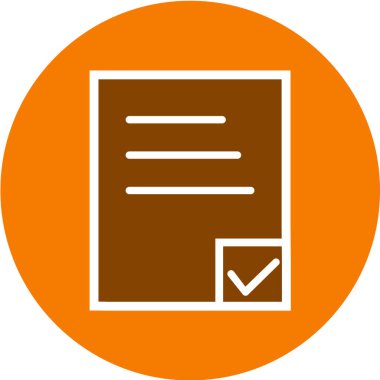 beyaz arkaplanda turuncu vektör simgesi