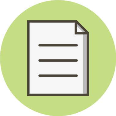 dosya belge vektör simgesi