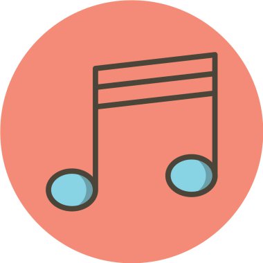 müzik notu vektör simgesi