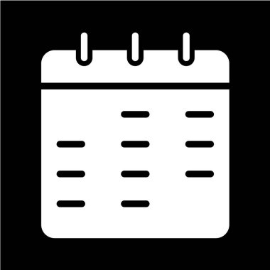 beyaz arkaplanda siyah simge izole edildi