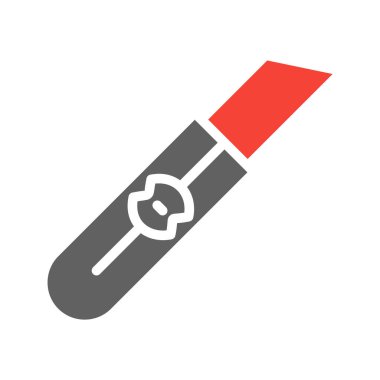 Moda Biçimli Kesici Simgesi İzole Arkaplan      