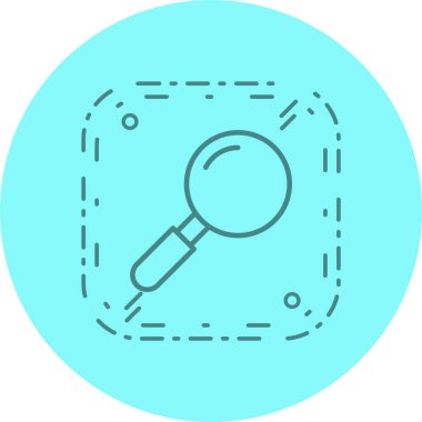 Moda Biçiminde Arama Simgesi İzole Arkaplanı