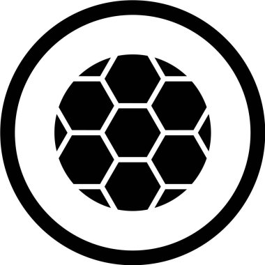 Futbol topu vektör simgesi