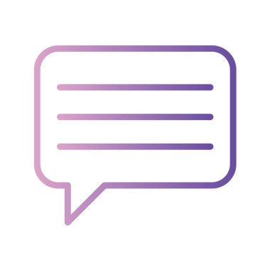 konuşma balonu simgesi, vektör illüstrasyonu