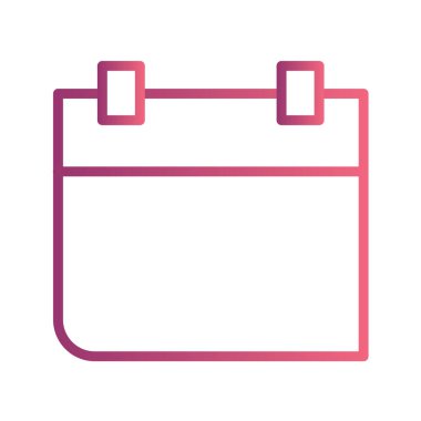 Takvim simgesi, vektör çizimi