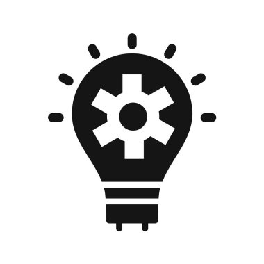 ampul simgesi, vektör illüstrasyonu