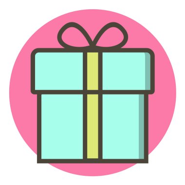 hediye kutusu vektör simgesi