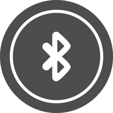 Moda Biçimli Bluetooth Simgesi İzole Arkaplan