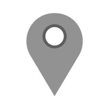 Harita işaretleyici simgesi, vektör illüstrasyonu