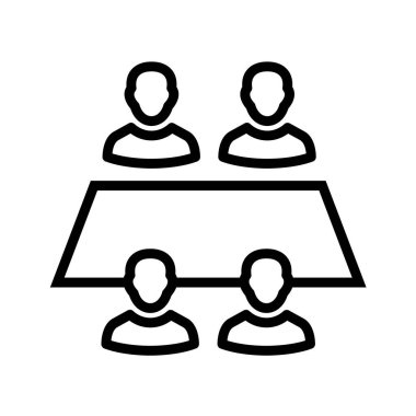 insanlar satır vektör simgesi