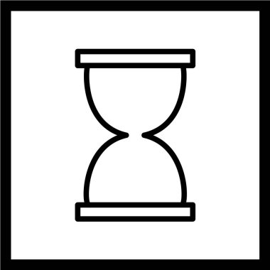 kum saati ikonu vektör illüstrasyonu