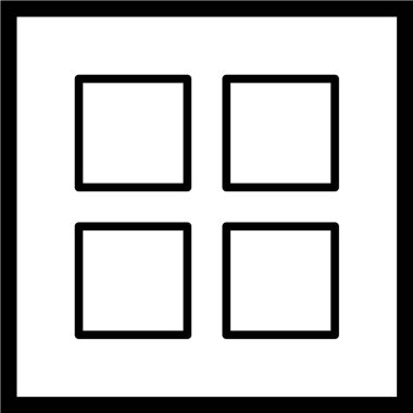 vektör siyah ve beyaz kare çerçeve.